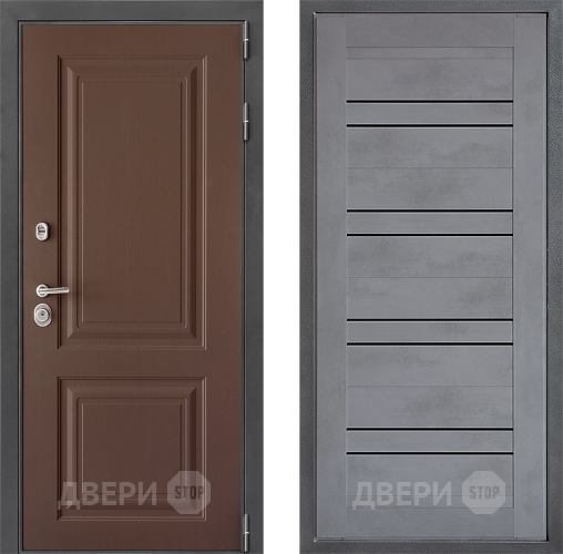 Входная металлическая Дверь Дверной континент ДК-3/729 ФЛ-49 Бетон серый в Можайске