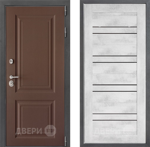 Входная металлическая Дверь Дверной континент ДК-3/729 ФЛ-49 Бетон снежный в Можайске