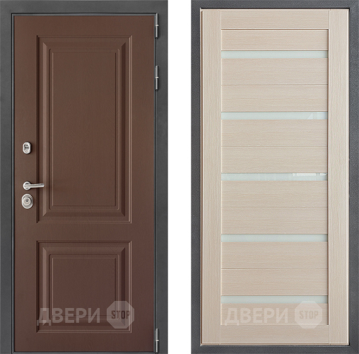 Входная металлическая Дверь Дверной континент ДК-3/729 ФЛ-47 Лиственница белая в Можайске