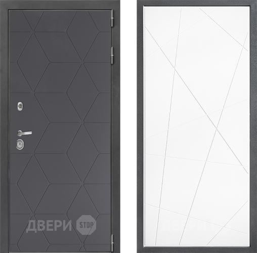 Входная металлическая Дверь Дверной континент ДК-3/744 ФЛ-655 Белый софт в Можайске