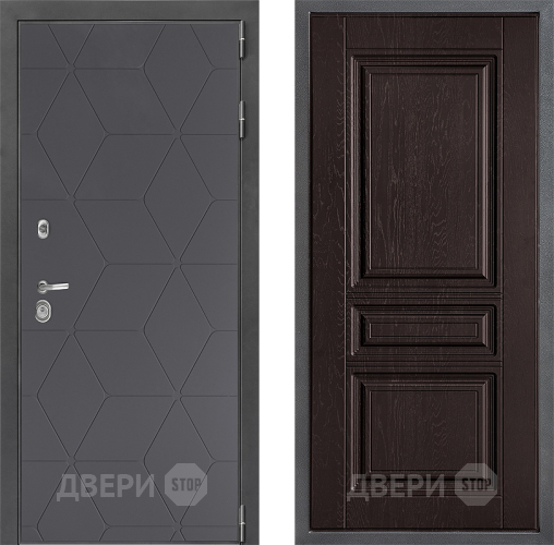Входная металлическая Дверь Дверной континент ДК-3/744 ФЛ-243 Дуб шоколадный в Можайске