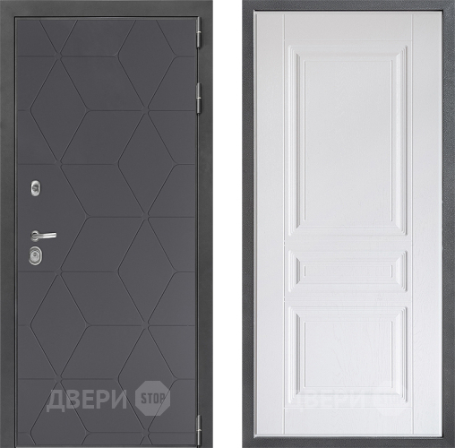 Входная металлическая Дверь Дверной континент ДК-3/744 ФЛ-243 Альберо Браш серебро в Можайске
