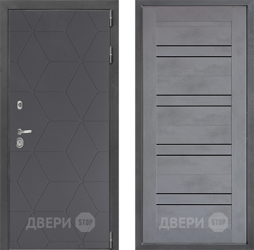 Входная металлическая Дверь Дверной континент ДК-3/744 ФЛ-49 Бетон серый в Можайске