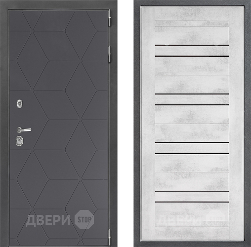 Входная металлическая Дверь Дверной континент ДК-3/744 ФЛ-49 Бетон снежный в Можайске