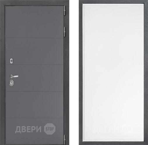 Входная металлическая Дверь Дверной континент ДК-3/649 ФЛ-649 Белый софт в Можайске