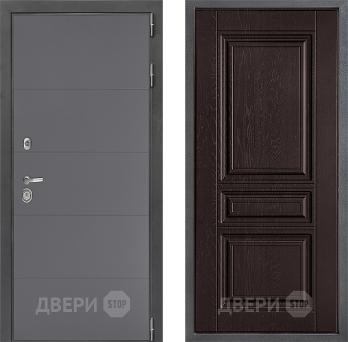 Входная металлическая Дверь Дверной континент ДК-3/649 ФЛ-243 Дуб шоколадный в Можайске