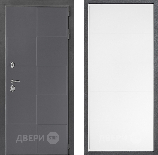 Входная металлическая Дверь Дверной континент ДК-3/606 ФЛ-649 Белый софт в Можайске
