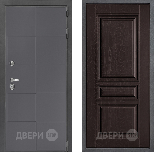 Входная металлическая Дверь Дверной континент ДК-3/606 ФЛ-243 Дуб шоколадный в Можайске