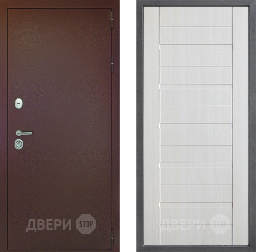 Дверь Дверной континент Рубикон Медь Дизайн ФЛ-70 Лиственница белая в Можайске