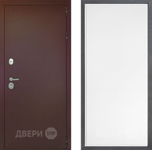 Дверь Дверной континент Рубикон Медь Дизайн ФЛ-649 Белый софт в Можайске