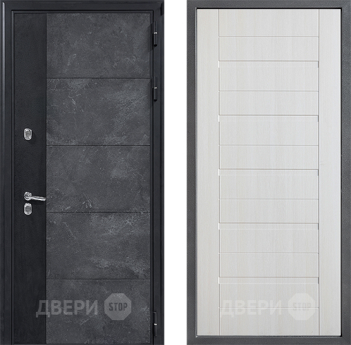 Входная металлическая Дверь Дверной континент ДК-15 Бетон ТЕРМО ФЛ-70 Лиственница белая в Можайске