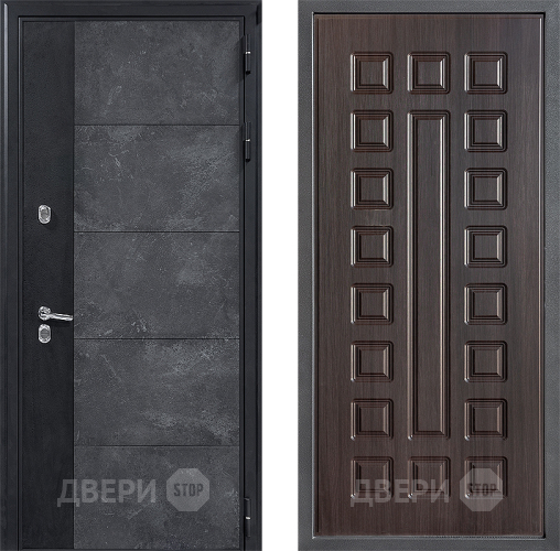 Входная металлическая Дверь Дверной континент ДК-15 Бетон ТЕРМО ФЛ-183 Венге в Можайске