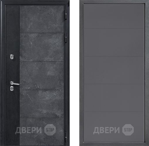 Входная металлическая Дверь Дверной континент ДК-15 Бетон ТЕРМО ФЛ-649 Графит софт в Можайске