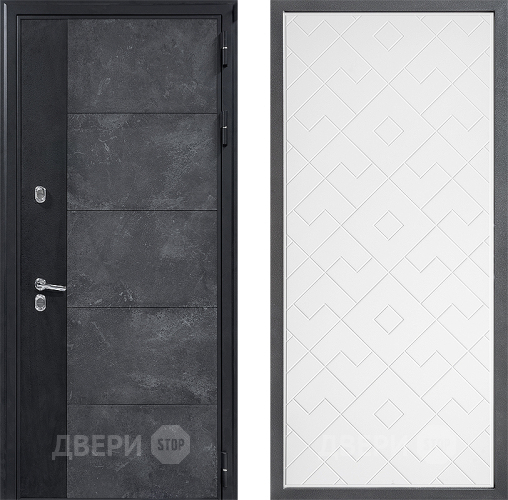 Дверь Дверной континент ДК-15 Бетон ТЕРМО ФЛ-Тиффани Белый софт в Можайске