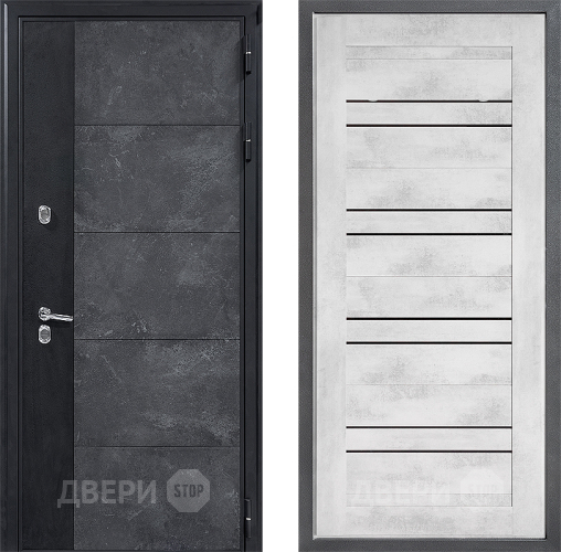 Входная металлическая Дверь Дверной континент ДК-15 Бетон ТЕРМО ФЛ-49 Бетон снежный в Можайске