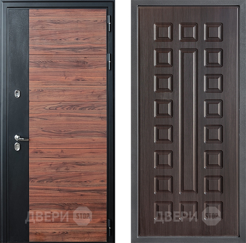 Входная металлическая Дверь Дверной континент ДК-15 Красное Дерево ТЕРМО ФЛ-183 Венге в Можайске