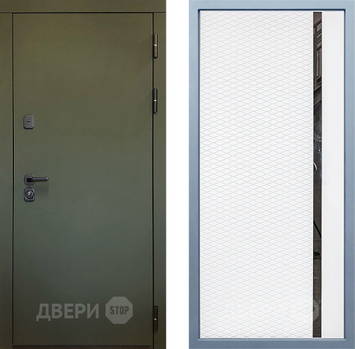 Входная металлическая Дверь Дива МД-61 МХ-47 Белый матовый в Можайске