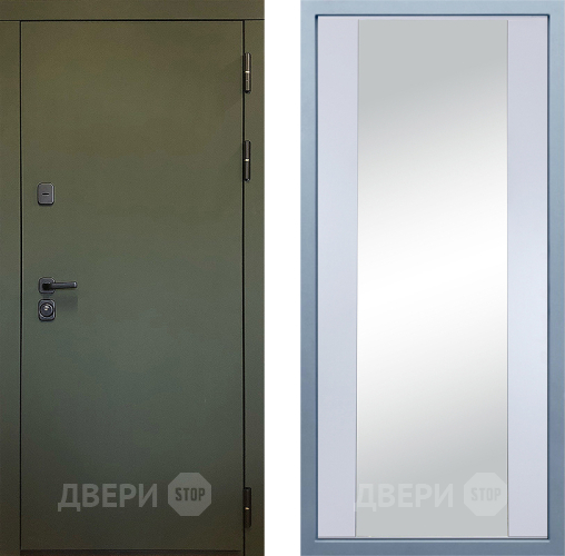 Дверь Дива МД-61 Д-15 Зеркало Белый в Можайске