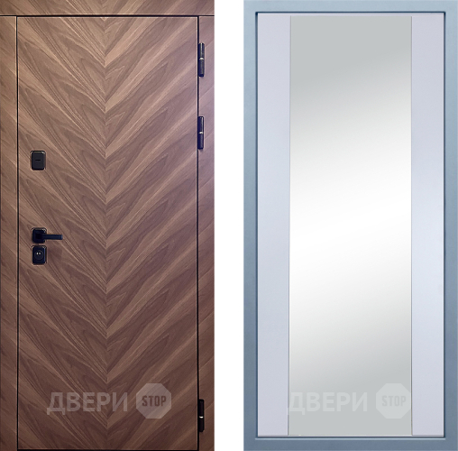Входная металлическая Дверь Дива МД-98 Д-15 Зеркало Белый в Можайске