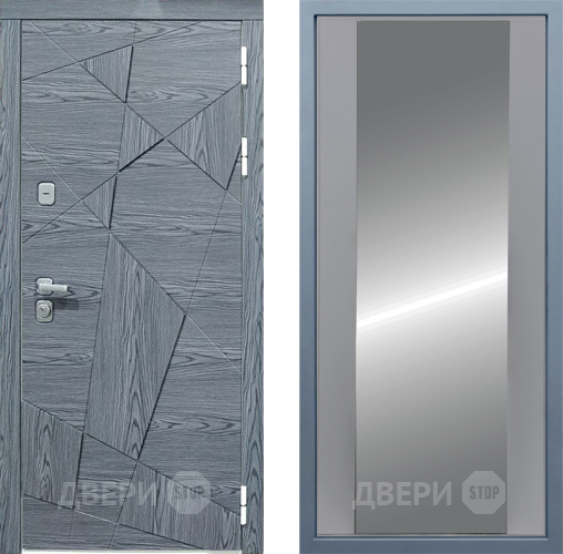 Входная металлическая Дверь Дива МД-97/3 Д-15 Зеркало Силк Маус в Можайске