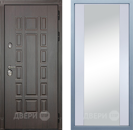 Входная металлическая Дверь Дива МД-38 Д-15 Зеркало Белый в Можайске