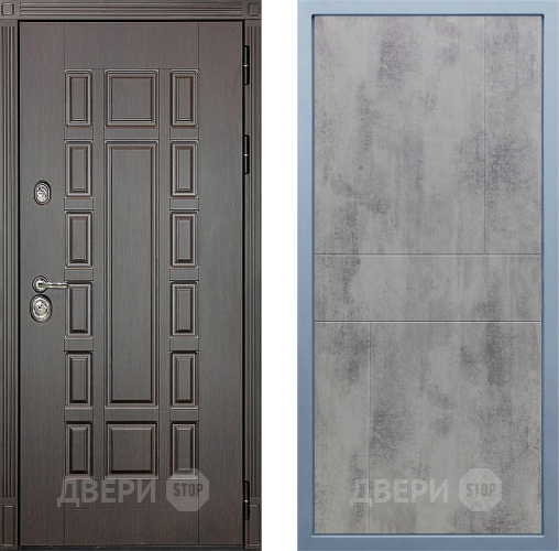 Входная металлическая Дверь Дива МД-38 М-1 Бетон темный в Можайске