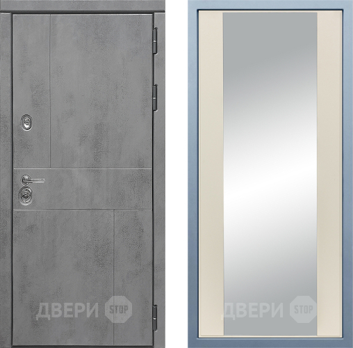 Входная металлическая Дверь Дива МД-48 Д-15 Зеркало Шампань в Можайске