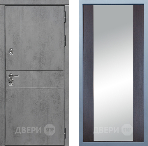 Входная металлическая Дверь Дива МД-48 Д-15 Зеркало Венге в Можайске