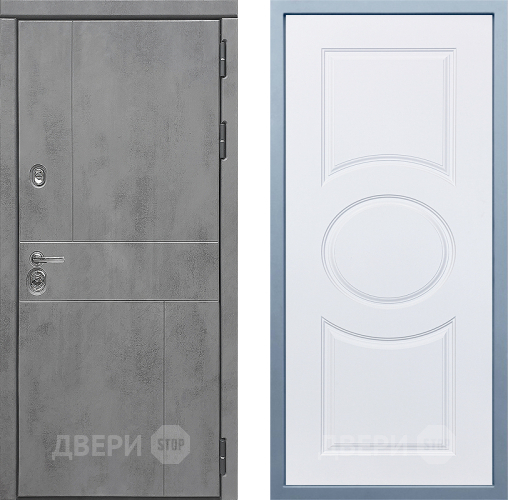 Входная металлическая Дверь Дива МД-48 М-30 Белый в Можайске
