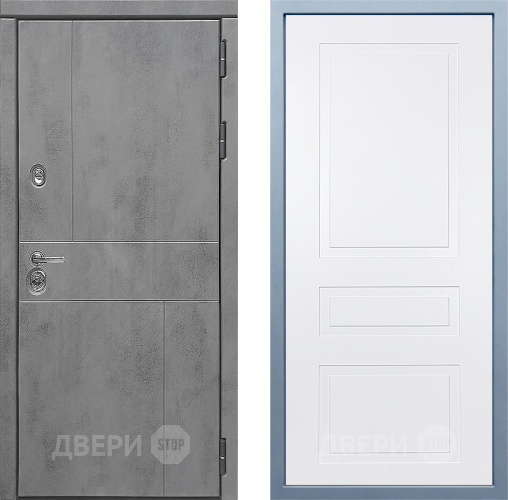 Входная металлическая Дверь Дива МД-48 Н-13 Белый в Можайске