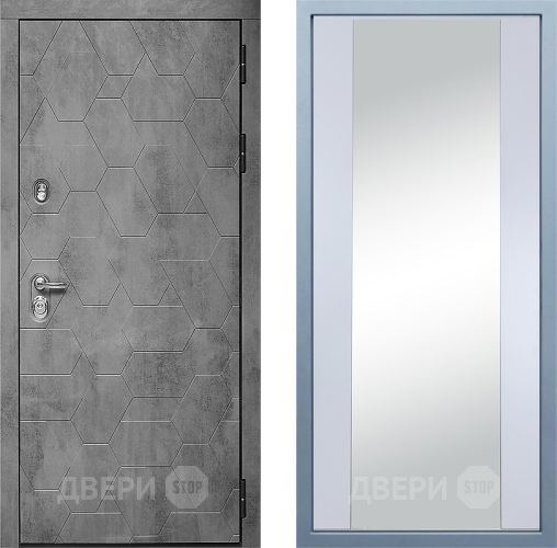 Дверь Дива МД-51 Д-15 Зеркало Белый в Можайске