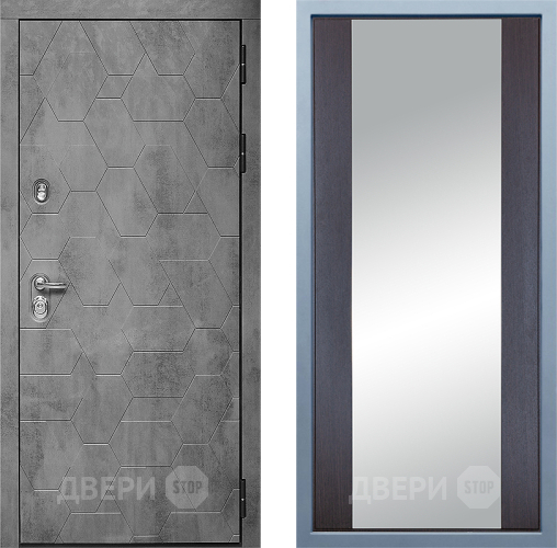 Входная металлическая Дверь Дива МД-51 Д-15 Зеркало Венге в Можайске