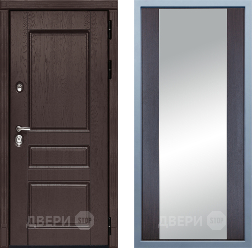 Входная металлическая Дверь Дива МД-90 Д-15 Зеркало Венге в Можайске