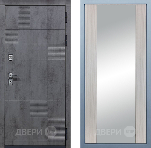 Входная металлическая Дверь Дива МД-35 Д-15 Зеркало Сандал белый в Можайске
