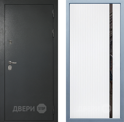 Входная металлическая Дверь Дива МД-40 Титан МХ-46 Белый матовый в Можайске