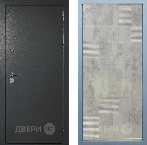 Входная металлическая Дверь Дива МД-40 Титан Д-4 Бетон темный в Можайске
