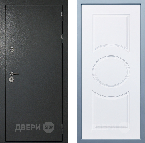 Входная металлическая Дверь Дива МД-40 Титан Д-8 Белый в Можайске