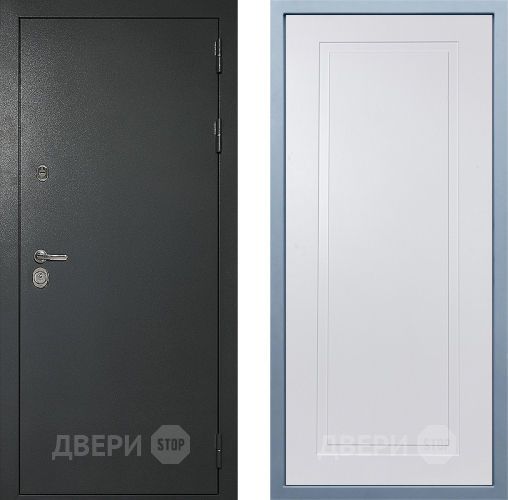 Входная металлическая Дверь Дива МД-40 Титан Н-10 Белый в Можайске