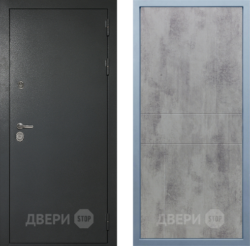 Входная металлическая Дверь Дива МД-40 Титан М-1 Бетон темный в Можайске