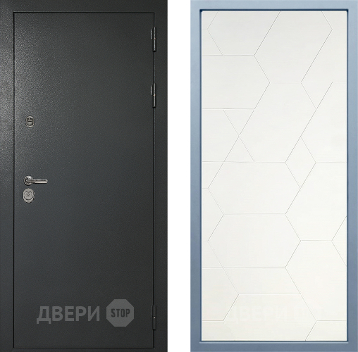 Входная металлическая Дверь Дива МД-40 Титан М-16 Белый в Можайске