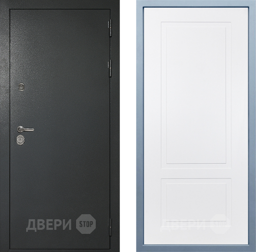 Входная металлическая Дверь Дива МД-40 Титан Н-7 Белый в Можайске