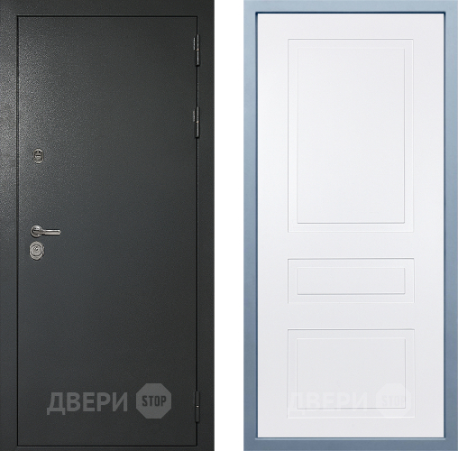 Входная металлическая Дверь Дива МД-40 Титан Н-13 Белый в Можайске