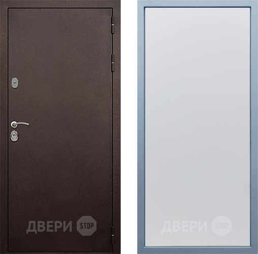 Входная металлическая Дверь Дива МД-40 Медь Н-1 Белый в Можайске