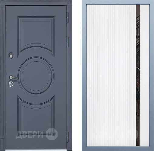 Входная металлическая Дверь Дива МХ-30 STR МХ-46 Белый матовый в Можайске