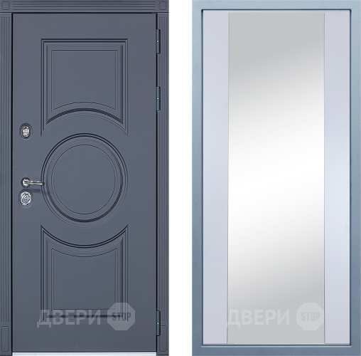 Дверь Дива МХ-30 STR Д-15 Зеркало Белый в Можайске