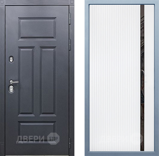 Входная металлическая Дверь Дива МХ-29 STR МХ-46 Белый матовый в Можайске
