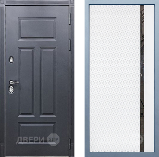 Входная металлическая Дверь Дива МХ-29 STR МХ-47 Белый матовый в Можайске