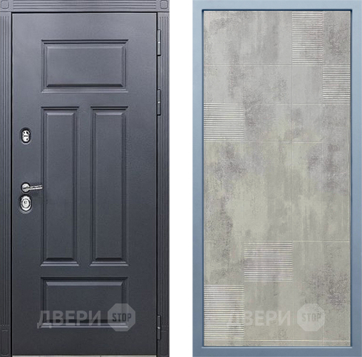 Входная металлическая Дверь Дива МХ-29 STR Д-4 Бетон темный в Можайске