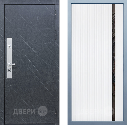 Входная металлическая Дверь Дива МХ-26 STR МХ-46 Белый матовый в Можайске