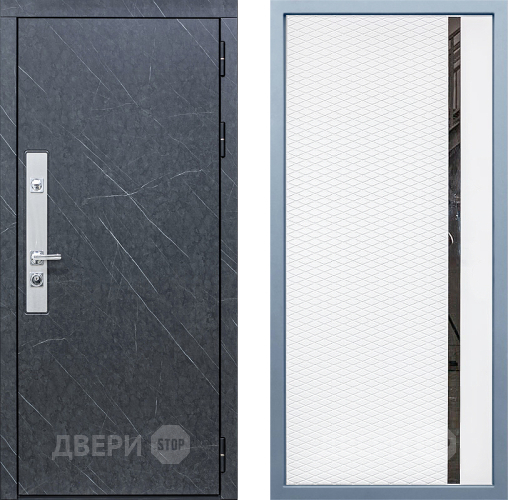 Входная металлическая Дверь Дива МХ-26 STR МХ-47 Белый матовый в Можайске